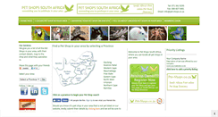 Desktop Screenshot of pet-shops.co.za